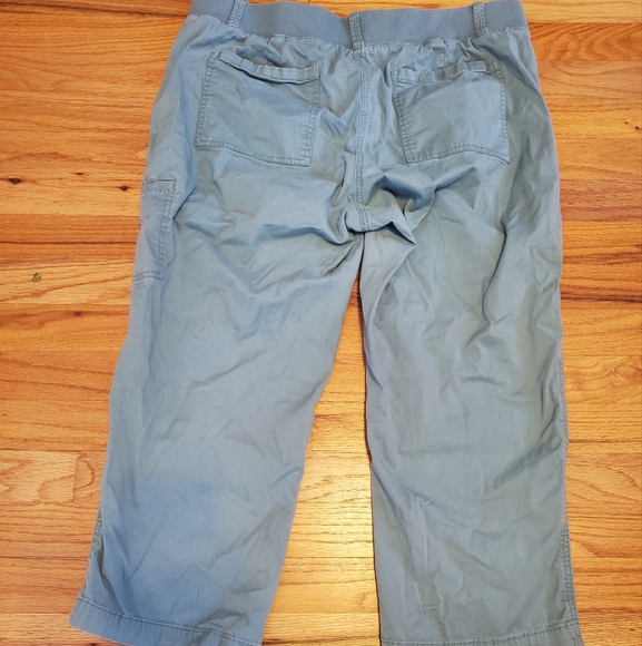 Ann Taylor Loft sage green capris - Picture 2 of 3